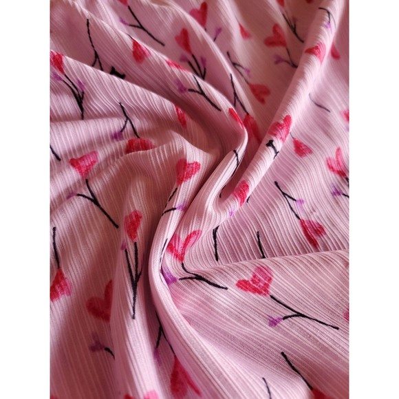 4/15 Womens pink Purple Red Heart pajama shorts Secret Treasures plus size 2X - Picture 6 of 6